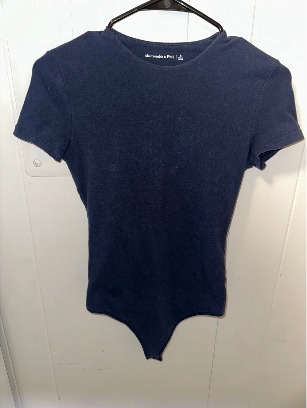 Abercrombie & Fitch Women's Navy Blue Short Sleeve Bodysuit Size Small